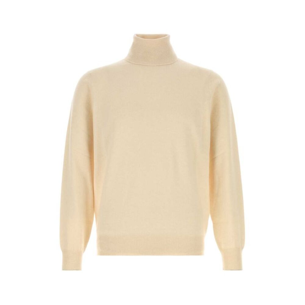 Brunello Cucinelli Men Sand Cashmere Sweater